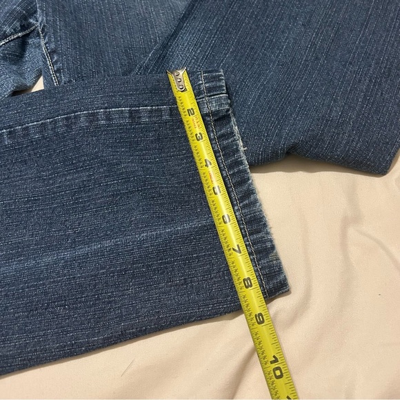 Tommy Hilfiger Y2K Straight Jeans Women’s 12 L/33 Dark Blue 100% Cotton - Picture 12 of 14